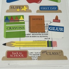 2 EK Success Sticko Stickers Back to School Scrapbooking Card Making Crafts Lot