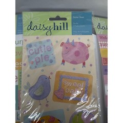 Daisy Hill Baby Stickers Scrapbooking Embellishments Words Animals New 3 Sheets