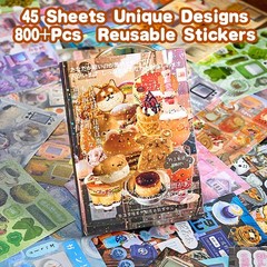 800PCS+ Japanese Sticker Book for Kids Adults Aesthetic Waterproof Multicolor