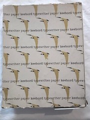 VINTAGE Paper 20 Sheets Cream Perminized Plover Bond Stationary Type 8-1/2”By11”