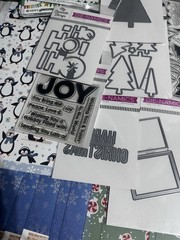 ⭐️300pc Scrapbook Paper Lot MFT My Favorite Things Stamps Dies Christmas St Pat