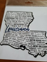 LOUISIANA STATE SIGHTS LASER DI CUT SCRAPBOOK EMBELLISHMENT NIP