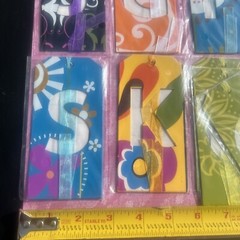 Michaels Metal Tag Luxe Monogram Lot of 10 Letters Embelishment Scrapbooking NEW