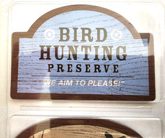 Karen Foster Bird Hunting Chipboard Accents Outdoor Sign Scrapbook Embellishment