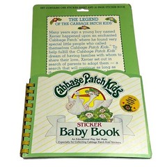 Vintage 1983 Cabbage Patch Kids Puffy Sticker Book Diamond Toys Used Stickers