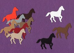 HORSE SMALL die cuts scrapbook cards