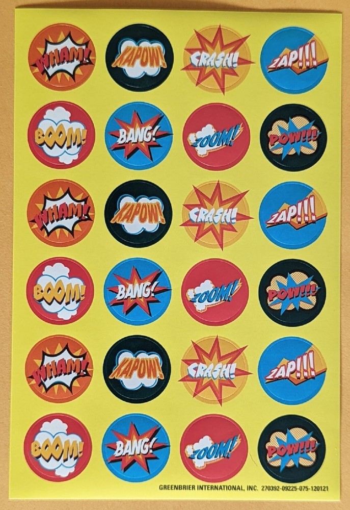 Themed Stickers/Boom! Bang!..