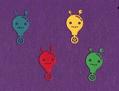 ROBOT # 5 machine die cuts scrapbook cards