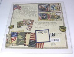 K&Company MARINES Scrap Kit 12×12 Military Scrapbook Papers & Sticker Sheets