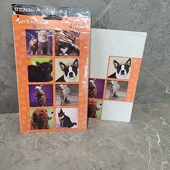 Lot Vintage Hallmark AGC Stickers Sticker Sheets Halloween Ghost Dogs Bat Witch