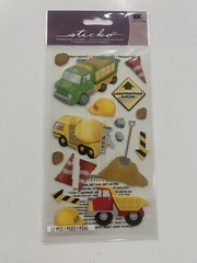Lot of 4 – Sticko BOY / TRANSPORTATION Scrapbooking Stickers NEW (S013)