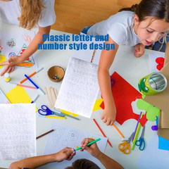 10 Sheets Vinyl Letter Stickers, 1200 Pcs Self-Adhesive Number and Alphabets Sti