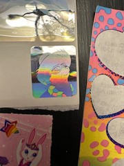 Lot Vintage Lisa Frank Stickers Rainbow Panda Hearts Ballerina Prisms