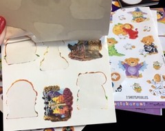 Lot of Vintage Halloween Stickers – Eureka Hallmark AGC Sandylion Partial Pages
