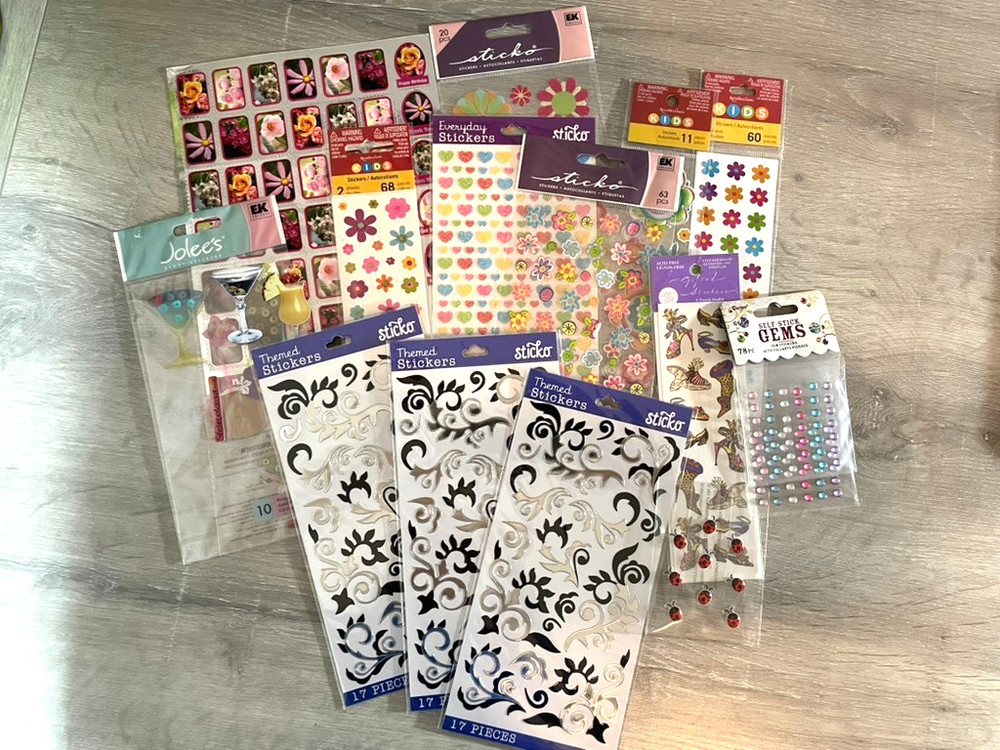 Mixed Lot of Various Themes Stickers for Scrapbooking and Cardmaking