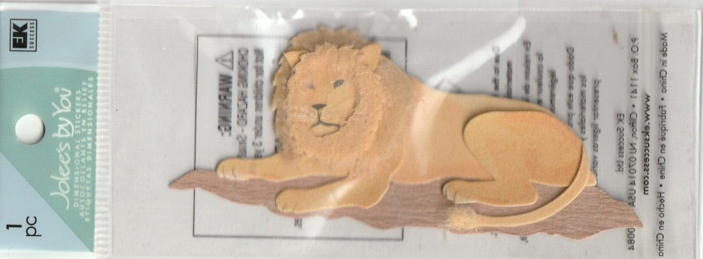 RARE! Jolee’s by You 3-D Sticker LION King Jungle Theme 83032 Fast FREE ship!