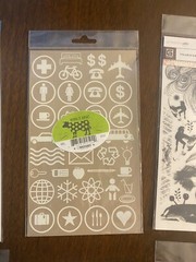 Basic Grey Rub On Transfers Lot Of 7 Pkgs New Scrapbooking Crafting