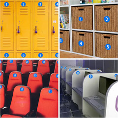1-25 Consecutive Number Stickers, Small round Vinyl Number Stickers, Self-Adhesi