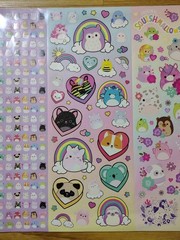 Squishmallows 1000+ Sticker Sheet (23″ x 15″) AND 10 Jumbo Doodle Sheets 20×15″