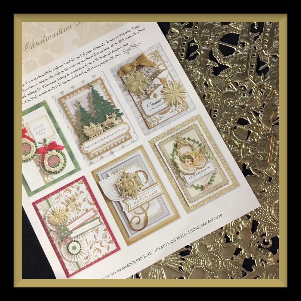 Anna Griffin CHRISTMAS TIME DRESDEN DIE CUTS – 42 Pieces ***NEW*** #361