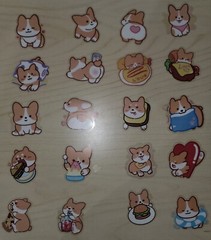 50 Cute Corgi Shiba Cartoon Dog Puppy Kawaii Stickers
