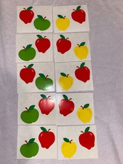 Mrs Grossman Apples Red Green Vintage 1994 Retired Stickers Rare 10 Mods