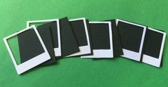 POLAROID-Like Die-Cuts (6pc)Approx.1.5″x1-1/4″ Photograph•Instant Photo•Picture