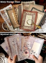 60 Sheets Lace Edged Scrapbook Stationery Paper Assorted Set – 6 Pack Vintage Pa