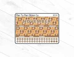 1011-5A~~November 7X9 Monthly View Planner Stickers.