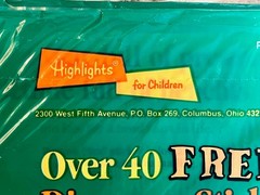 1989 Highlights for Children Sealed Dinosaur Stickers 40+ in original packaging