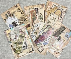 50+ Pcs, Small Lot Creative Junk Journal Ephemera, Scrapbook Collage