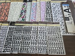 Lot of 54 Pkgs Alphabet/Number 3D Foam Glittery Shiny Cardstock Stickers NEW