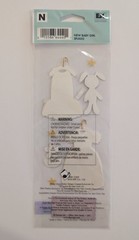 RARE Jolee’s New Baby Girl Dresses & Stuffed Bunny Scrapbooking Stickers