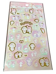 My Melody Kawaii Sanrio Sticker Sheet Japanese Cute Planner Scrapbook