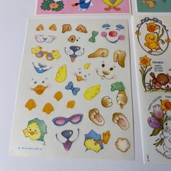 Vintage & Modern Easter Stickers Set Bunnies Chicks Lamb Hallmark AGC & More
