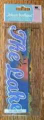 RARE Jolees The LAKE Title Boat Canoe FISHING Swim Camp Vacation SunSet Sticker