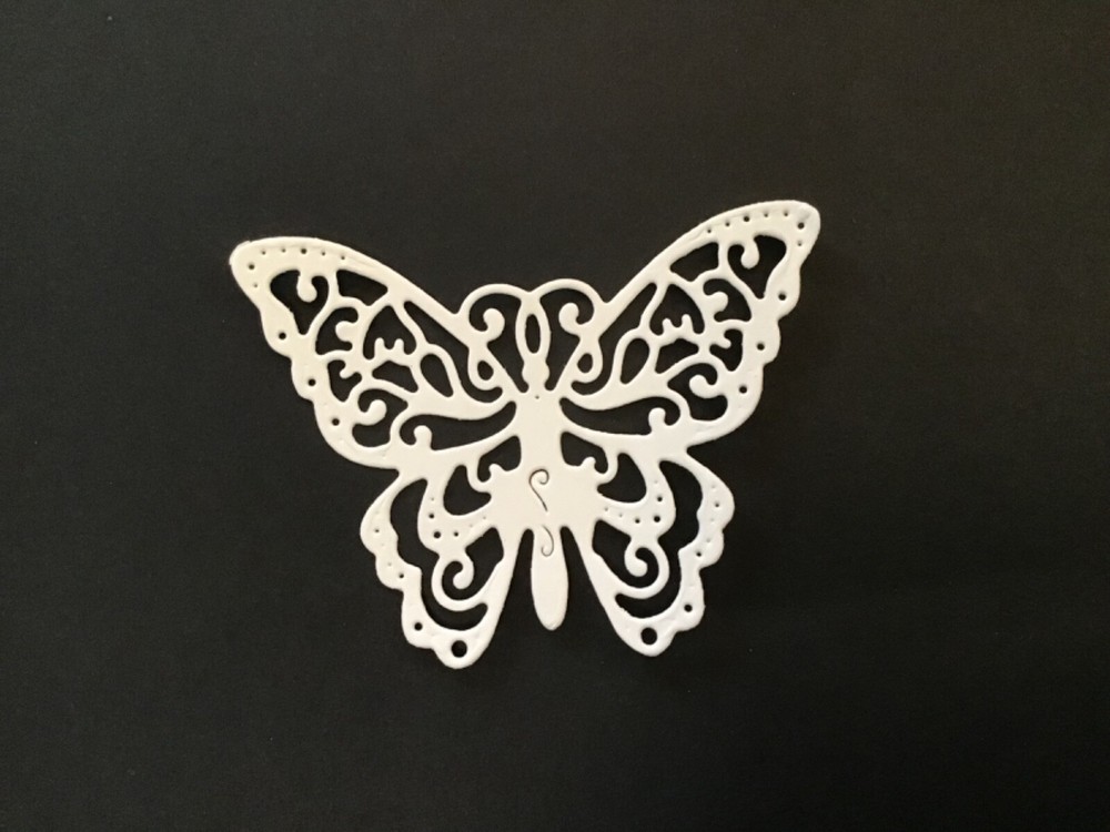 Intricate Butterfly Die Cut Embellishments 1-3/4” x 2-1/4” 8 pcs Choose Color
