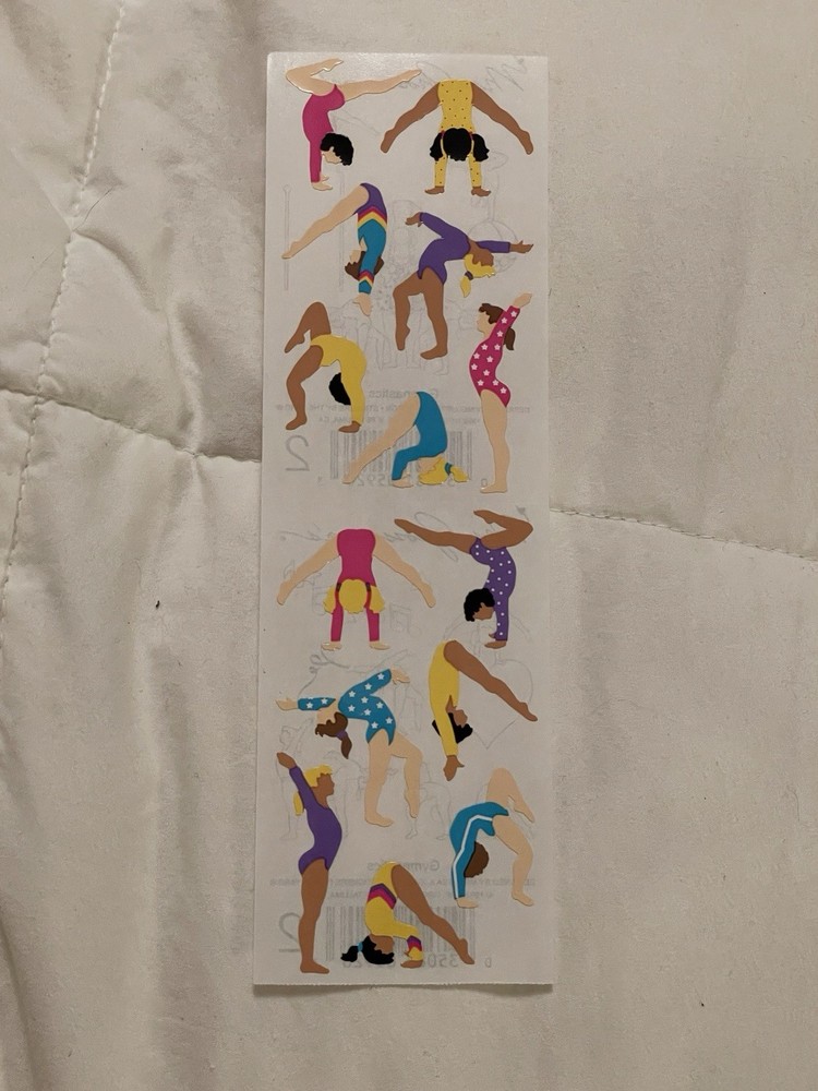 1 Mrs Grossmans Gymnastics Stickers Acrobatics Beam Parallel Bars Flip Dance