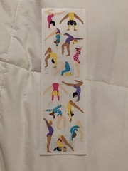 1 Mrs Grossmans Gymnastics Stickers Acrobatics Beam Parallel Bars Flip Dance