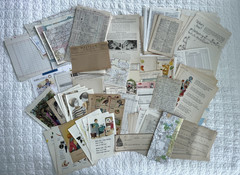 150+ pcs Vintage Ephemera Lot Junk Journal Paper Collage Mixed Media Destash