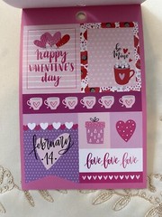 RECOLLECTIONS VALENTINE’S DAY STICKERS 216 PC STICKERS 12 SHEETS ROMANCE