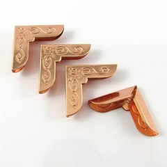 20pcs Book Photo Album Corner Embellishments 23x23x6mm Iron Copper