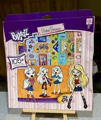 Sandy Lion MGA BRATZ Sticker Bonanza 105+ Stickers and 1 Album NOS damaged box