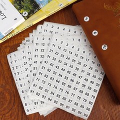 Number Stickers, 50 Sheets Number Stickers 1-100, 5000 PCS Vinyl Consecutive …