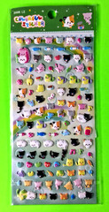 Cats & Kittens & Cat Toys Mini Puffy Stickers Pack Cats