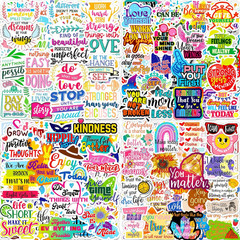 200 Pcs Water Bottle Stickers – Neon Vinyl for Crafts, Scrapbooking & Journaling