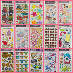 EK SUCCESS STICKO-ANIMALS-FLOWERS-ALPHBETS-PHRASES-SYMBOLS-SCRAPBOOK STICKERS