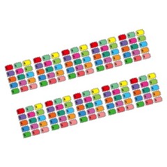 10 Sheets Blank Price Labels 3X2Inch Colorful Price Sticker For Store