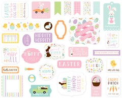 1 Pack of Echo Park Paper WELCOME EASTER Die Cut Ephemera Pieces