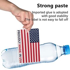 500Pcs American Flag Stickers 2″x3″ Made in USA for Product & Package Labeling